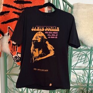 Black Janis Joplin Graphic T-Shirt